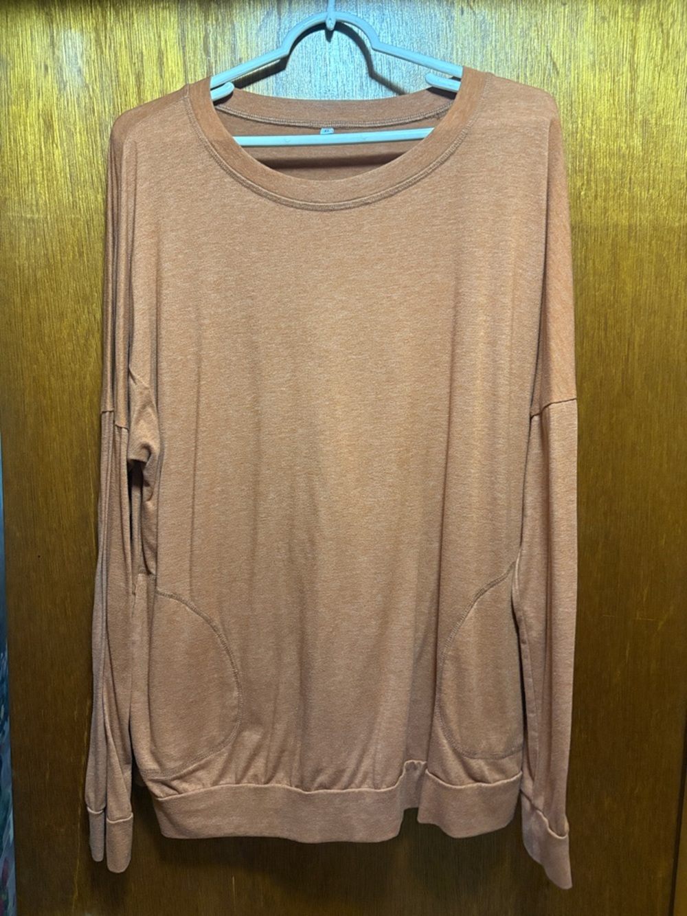 Cozy Rust Long Sleeve Pullover